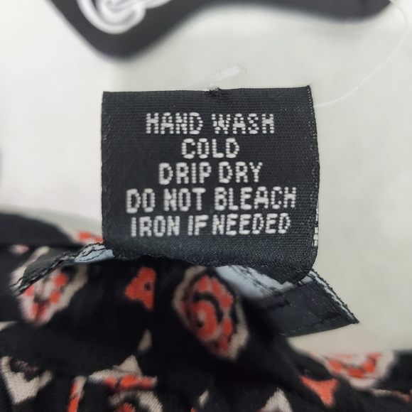 NWT [Angie] Boho Elephant Lace Tassel Cold Shoulder Top Black  S Festival Hippie - Picture 13 of 14